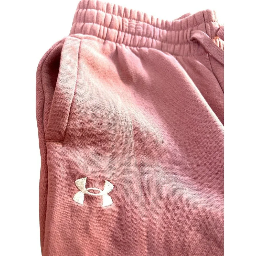 Underarmour Girls Hooded Jogging Suit Pink Size M